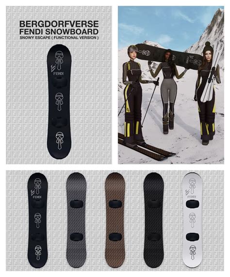 sims 4 fendi snowboard